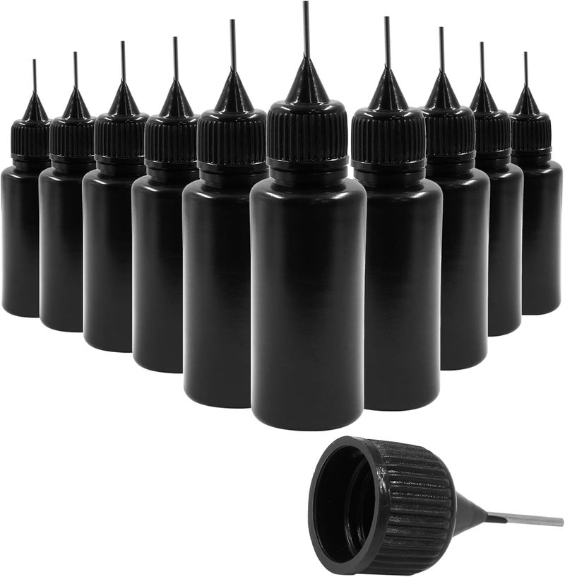 Bivethoi Precision Tip Applicator Bottle,15ml Glue Applicator Bottles, 10 PCS Plastic Needle Tip Squeeze Bottle for Quilling, DIY Paint, Acrylic Painting, Craft, Alcohol Ink and Multi-Purpose Use. - Image 2